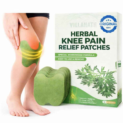 Herbal Knee Pain Relief Patches – 30 PCS (Pack of 3) Arthritis Inflammation Patch Sticker | Instant Relief from Pain | Joint Pain Relief Products Natural Wormwood Extract Patch for Knee