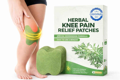 Herbal Knee Pain Relief Patches – 30 PCS (Pack of 3) Arthritis Inflammation Patch Sticker | Instant Relief from Pain | Joint Pain Relief Products Natural Wormwood Extract Patch for Knee