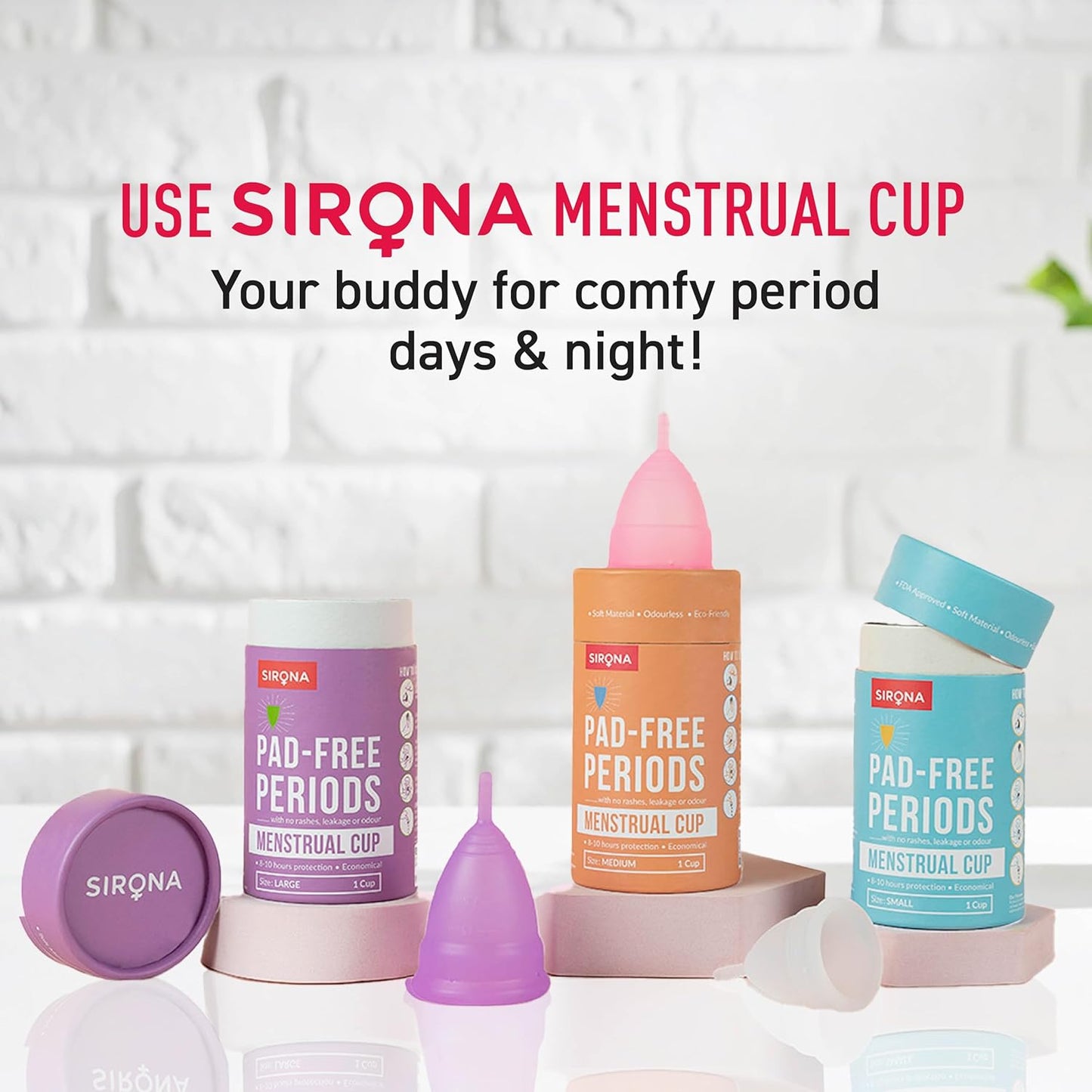 Sirona® Freedom Reusable Menstrual Cup™