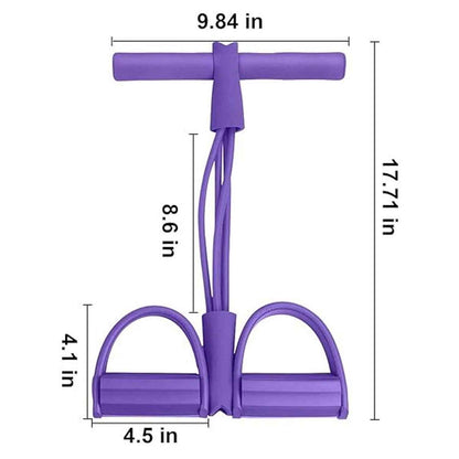 Pull Rope Resistance Exerciser with Foot Pedal