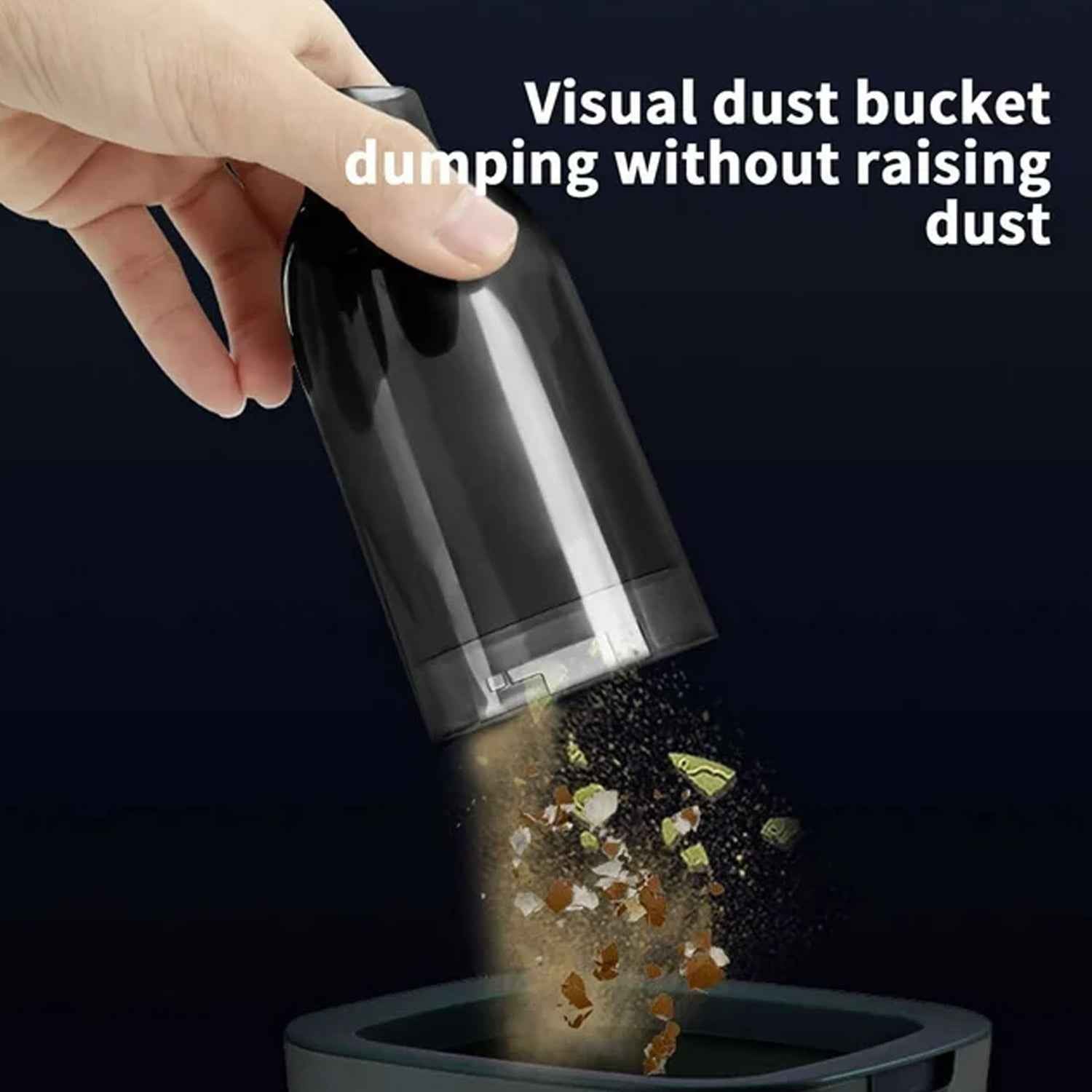 3-in-1 Mini Car Vacuum Cleaner with Blower — Wireless & Rechargeable