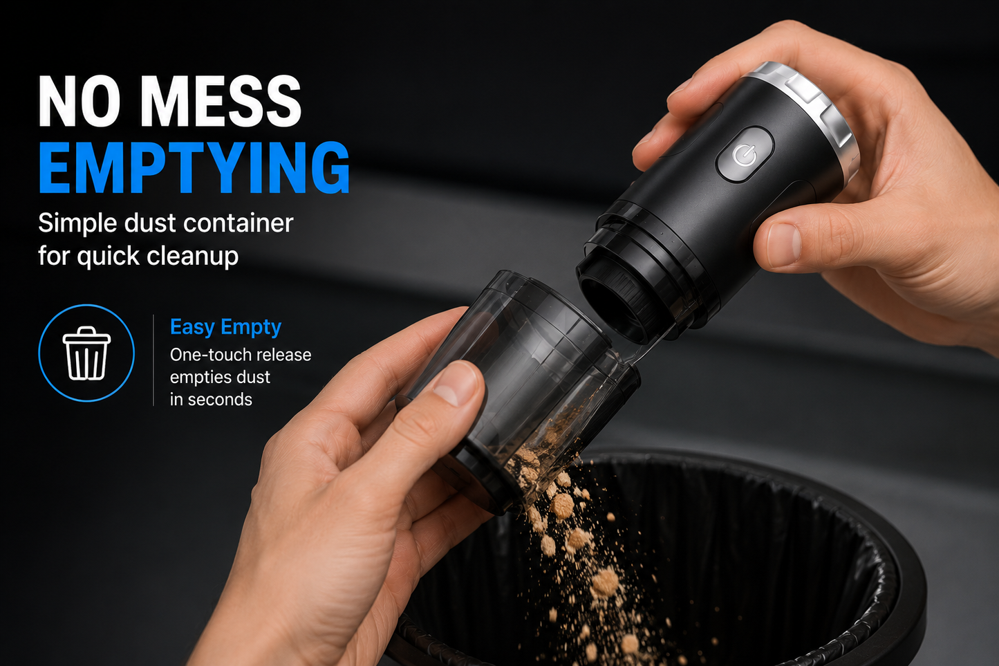 ShopNex™ AirPro 2-in-1 Cordless Air Duster & Vacuum