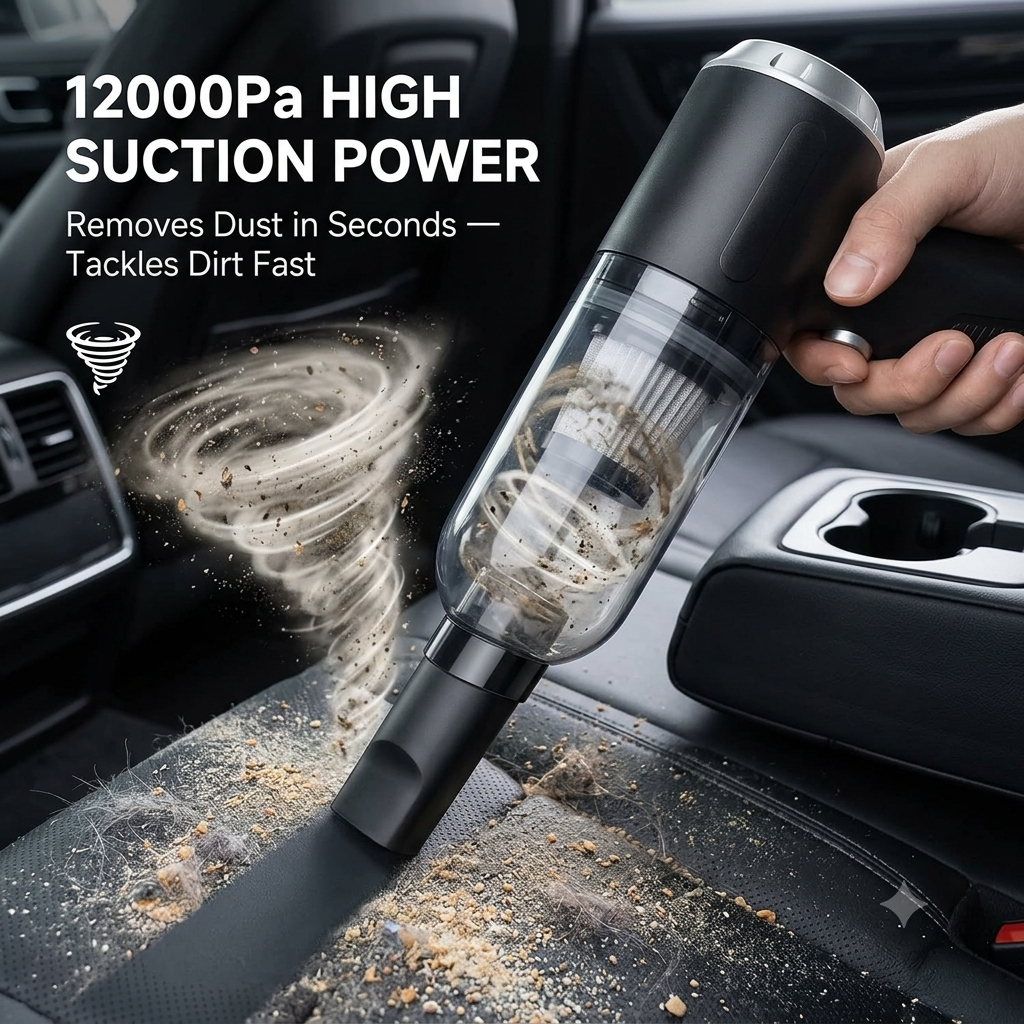 ShopNex™ AirPro 2-in-1 Cordless Air Duster & Vacuum