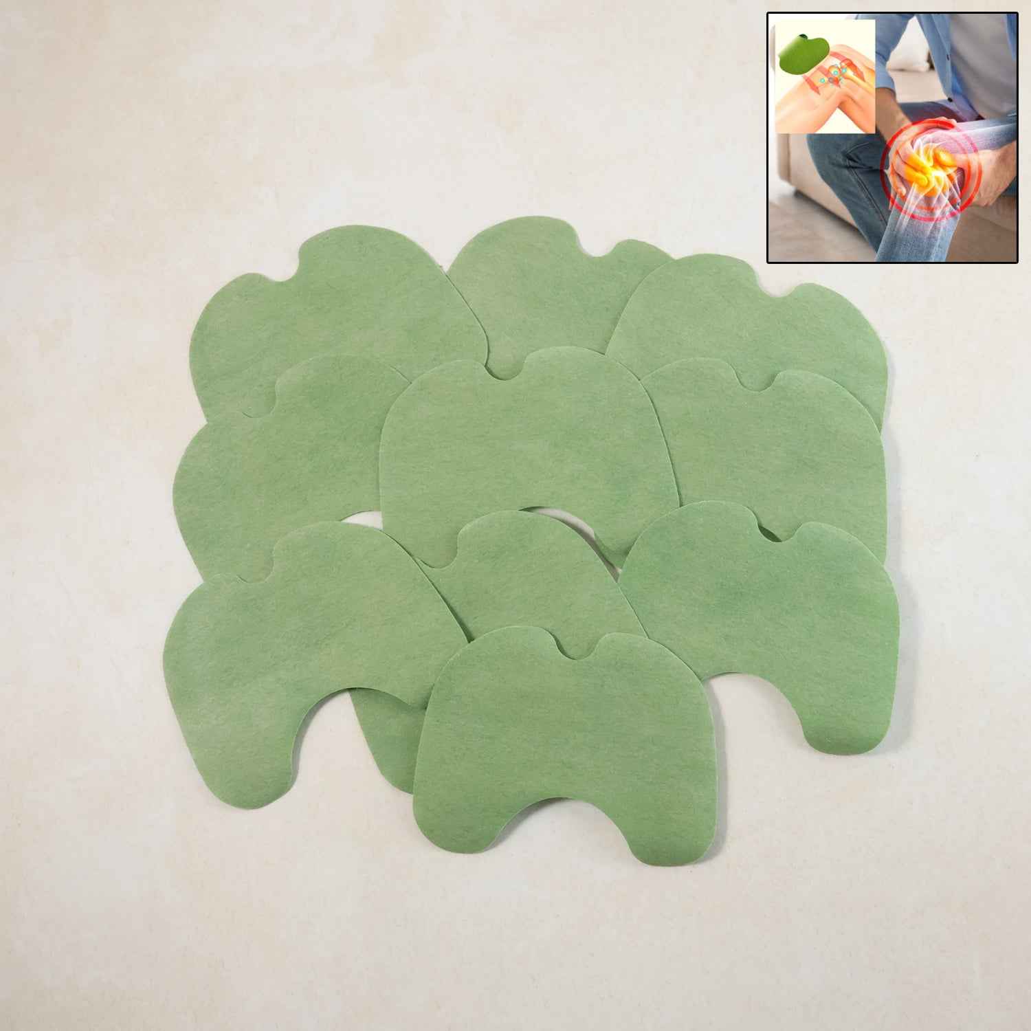 Knee Relief Patch Set  Herbal-infused Adhesive Patches (10 Pc Set)