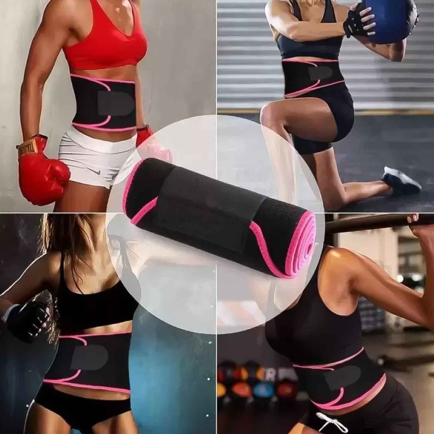 Neoprene Waist Trimmer Belt for Ab Training and Back Support for Men & Women