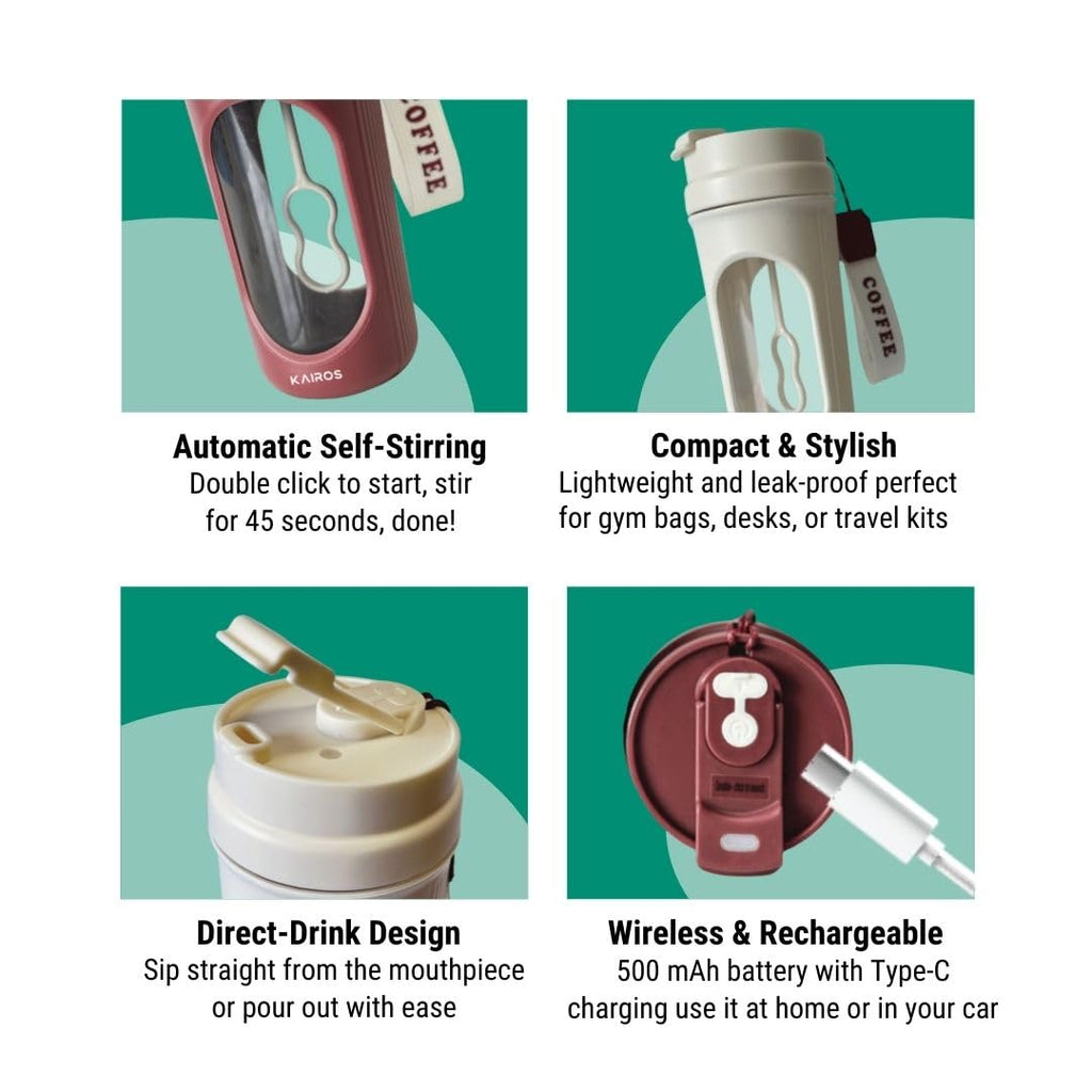 Portable Self Stirring Bottle