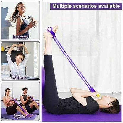 Pull Rope Resistance Exerciser with Foot Pedal