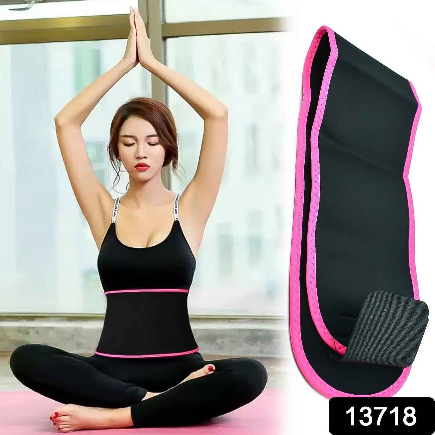 Neoprene Waist Trimmer Belt for Ab Training and Back Support for Men & Women